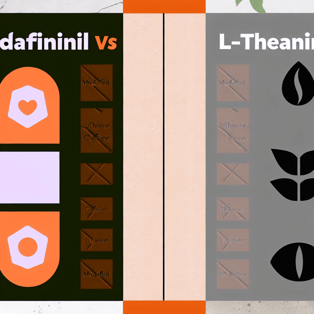 Modafinil vs L-Theanine Caffeine Stack