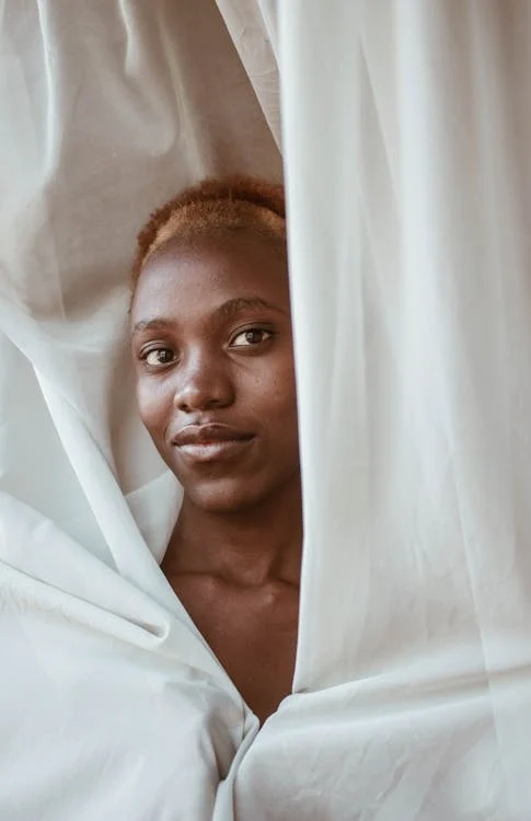 Beauty model with glowing skin