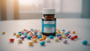 Why Modafinil is Better Than Seasonal Supplements, bright studio lighting, minimalist, clean background, soft light, premium, macro detail, wellness and beauty concept