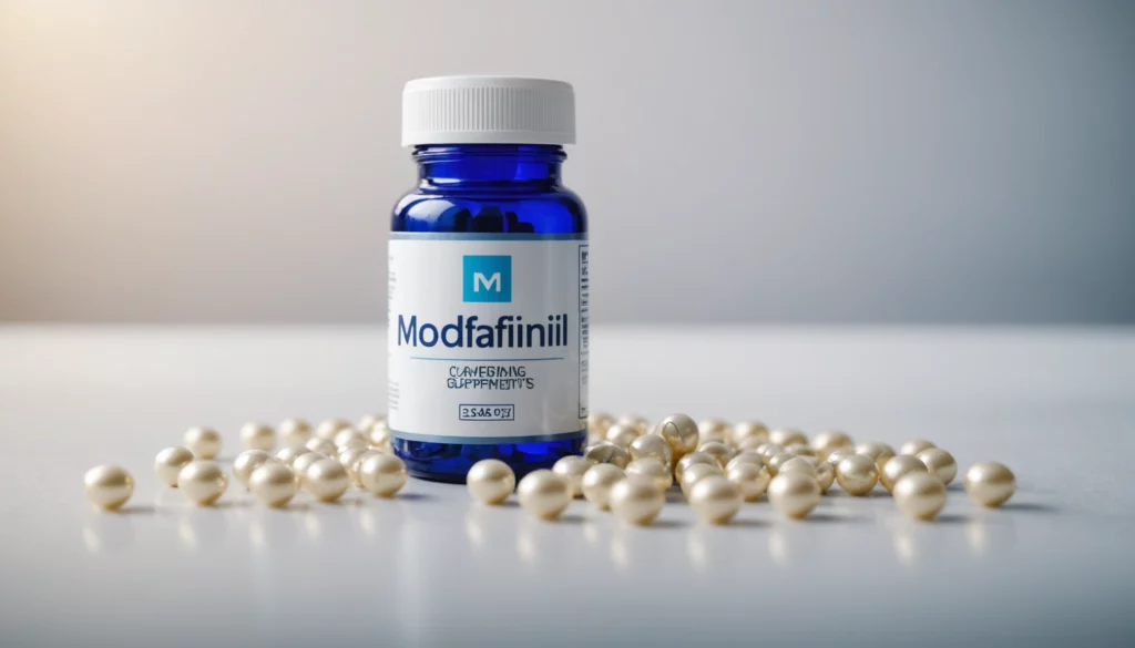 How Modafinil Compares to Game Changing Supplements, bright studio lighting, minimalist, clean background, soft light, premium, macro detail, wellness and beauty concept