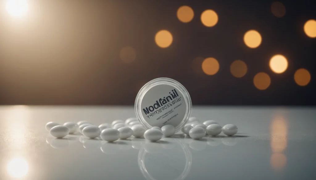 Why Modafinil is Superior to Modern Supplement Science, bright studio lighting, minimalist, clean background, soft light, premium, macro detail, wellness and beauty concept