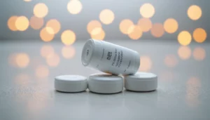 Modafinil: Best Instant Gratification Smart Drug, bright studio lighting, minimalist, clean background, soft light, premium, macro detail, wellness and beauty concept