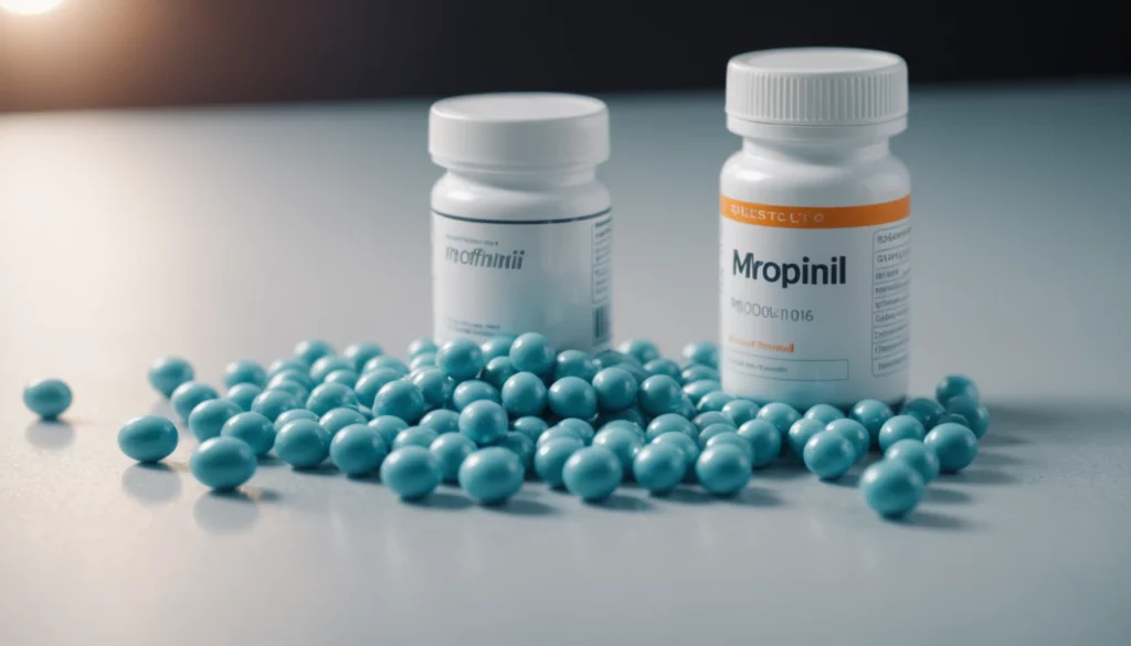 Modafinil vs Speculative Supplements: Smart Drug Reality, bright studio lighting, minimalist, clean background, soft light, premium, macro detail, wellness and beauty concept