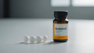 How Modafinil Outperforms Laboratory Only Testing, bright studio lighting, minimalist, clean background, soft light, premium, macro detail, wellness and beauty concept