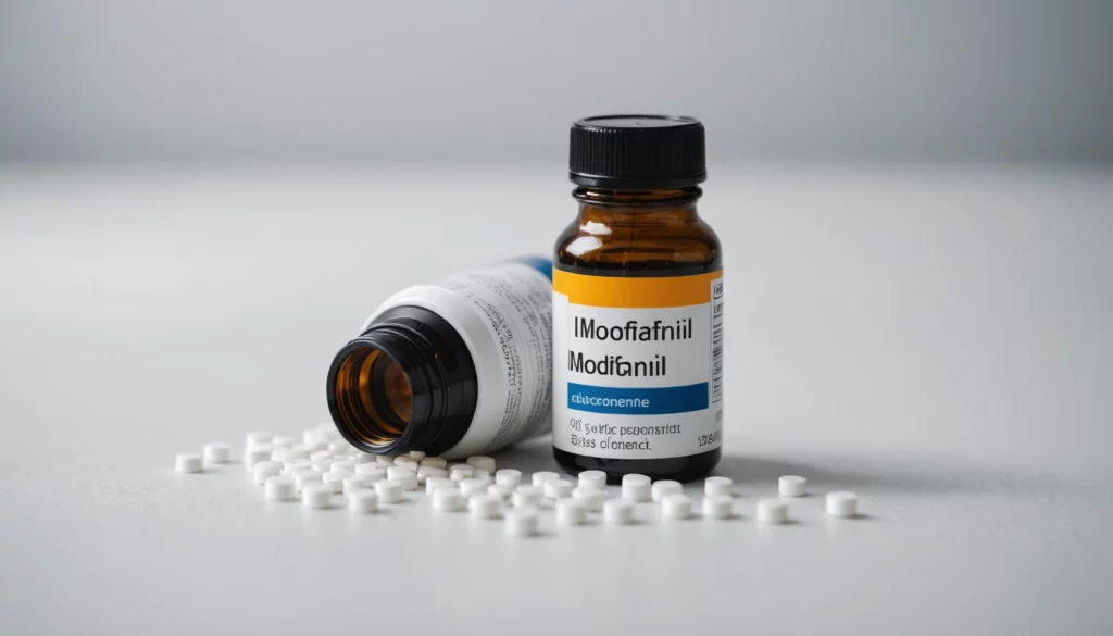 Why Modafinil Outperforms Ideal Circumstance Supplements, bright studio lighting, minimalist, clean background, soft light, premium, macro detail, wellness and beauty concept