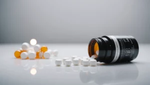 How Modafinil Compares to Beautified Nootropic Claims, bright studio lighting, minimalist, clean background, soft light, premium, macro detail, wellness and beauty concept