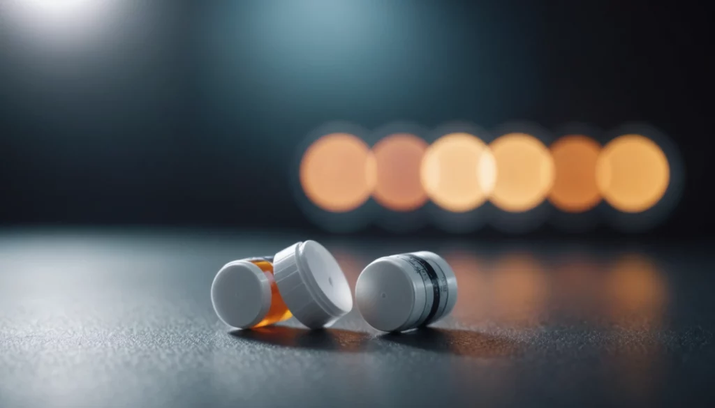 Modafinil vs Photoshopped Smart Drug Results, bright studio lighting, minimalist, clean background, soft light, premium, macro detail, wellness and beauty concept