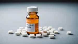 Modafinil Safety: Best Non Addictive Smart Drug, bright studio lighting, minimalist, clean background, soft light, premium, macro detail, wellness and beauty concept