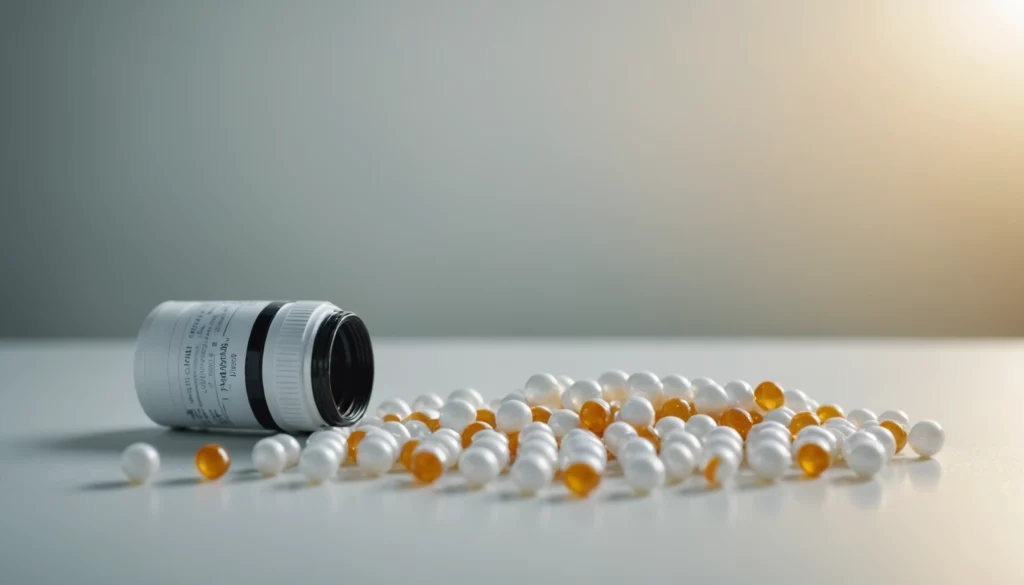 How Modafinil Compares to Freedom Limiting Stimulants, bright studio lighting, minimalist, clean background, soft light, premium, macro detail, wellness and beauty concept