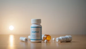 How Modafinil Compares to Rigid Energy Protocols, bright studio lighting, minimalist, clean background, soft light, premium, macro detail, wellness and beauty concept
