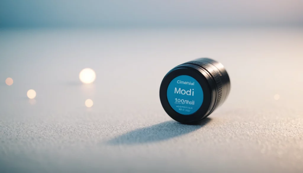Modafinil: Best Aware Energy Enhancement, bright studio lighting, minimalist, clean background, soft light, premium, macro detail, wellness and beauty concept