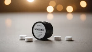 Why Modafinil is Better Than Thoughtless Energy Choices, bright studio lighting, minimalist, clean background, soft light, premium, macro detail, wellness and beauty concept
