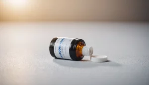 Modafinil: Best Purposeful Energy Enhancement, bright studio lighting, minimalist, clean background, soft light, premium, macro detail, wellness and beauty concept