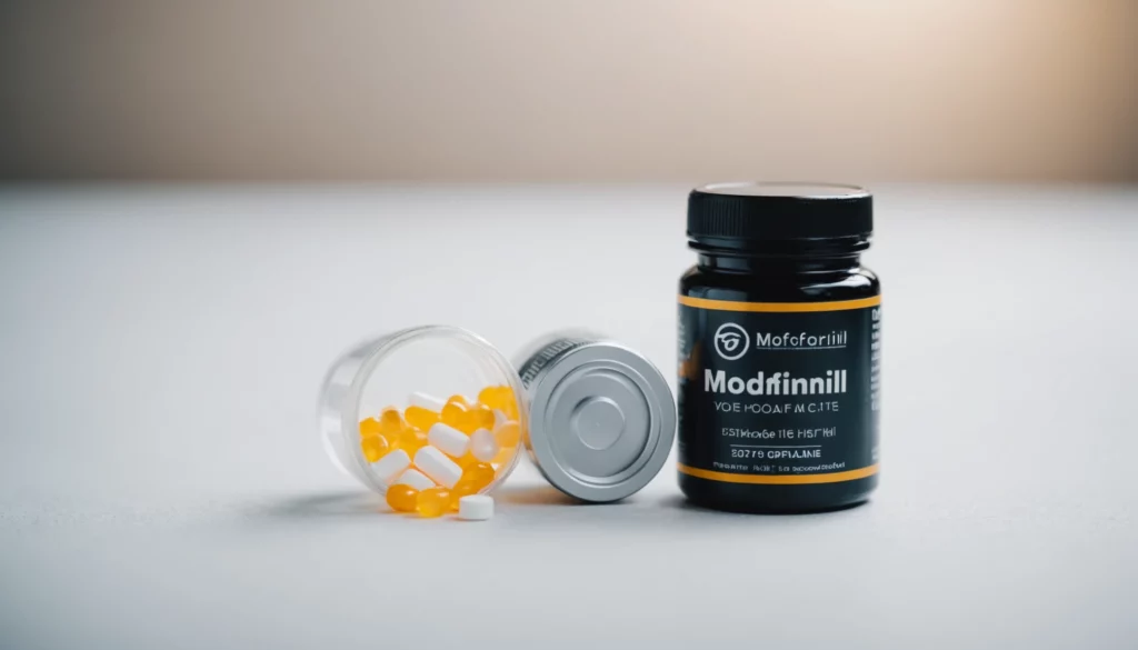Modafinil vs Hit or Miss Cognitive Enhancers, bright studio lighting, minimalist, clean background, soft light, premium, macro detail, wellness and beauty concept