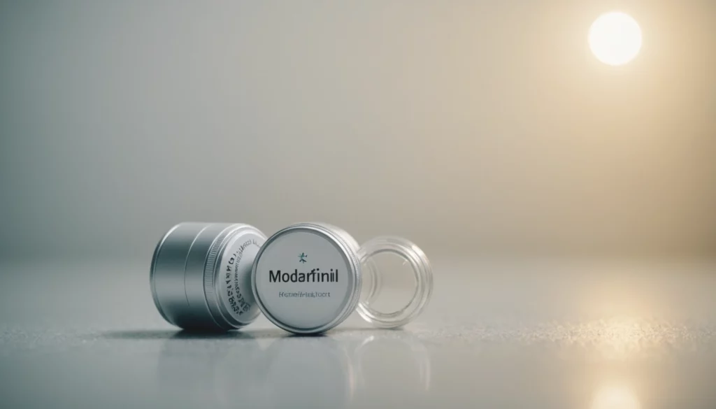 How Modafinil Compares to Experimental Stimulant Guessing, bright studio lighting, minimalist, clean background, soft light, premium, macro detail, wellness and beauty concept