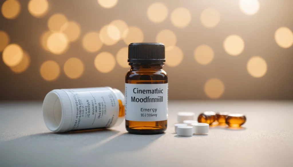 Modafinil vs Plateaued Energy: Smart Drug Breakthrough, bright studio lighting, minimalist, clean background, soft light, premium, macro detail, wellness and beauty concept