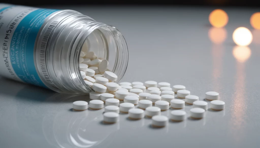 Modafinil: Best Transparent Smart Drug Benefits, bright studio lighting, minimalist, clean background, soft light, premium, macro detail, wellness and beauty concept