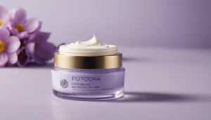 How Does Pure Beautyʼs Moisturizer Compare to Tatchaʼs Water Cream?, bright studio lighting, minimalist, clean background, soft light, premium, macro detail, wellness and beauty concept
