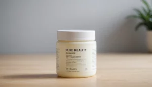 How Does Pure Beautyʼs Cleanser Compare to Freshʼs Soy Face Cleanser?, bright studio lighting, minimalist, clean background, soft light, premium, macro detail, wellness and beauty concept