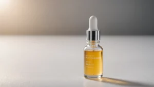 How Does Pure Beautyʼs Serum Compare to The Ordinaryʼs Niacinamide?, bright studio lighting, minimalist, clean background, soft light, premium, macro detail, wellness and beauty concept
