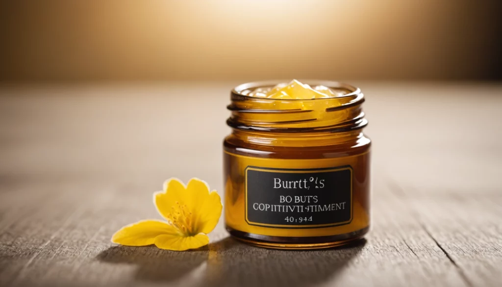 Is Pure Beauty More Natural Than Burtʼs Beesʼ Res-Q Ointment?, bright studio lighting, minimalist, clean background, soft light, premium, macro detail, wellness and beauty concept