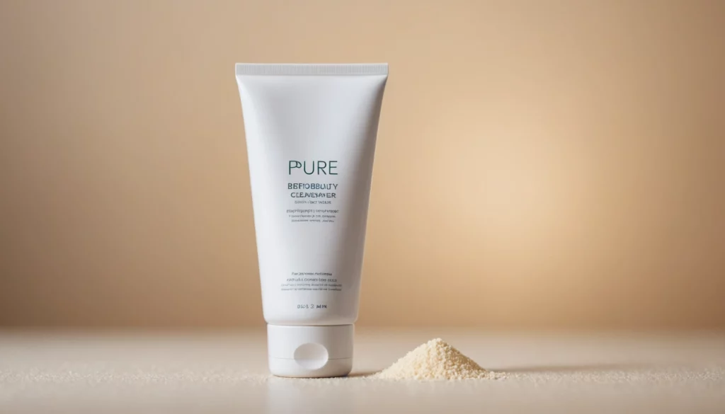 How Does Pure Beautyʼs Cleanser Compare to Freshʼs Soy Makeup Removing Face Wash?, bright studio lighting, minimalist, clean background, soft light, premium, macro detail, wellness and beauty concept