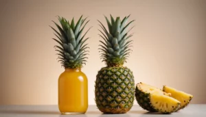 Pure Beauty vs Glow Recipe: Which Brand Has Better Pineapple-C Brightening Serum?, bright studio lighting, minimalist, clean background, soft light, premium, macro detail, wellness and beauty concept
