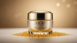 How Does Pure Beautyʼs Anti-Aging Compare to Olayʼs Collagen Peptide 24?, bright studio lighting, minimalist, clean background, soft light, premium, macro detail, wellness and beauty concept