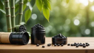 Pure Beauty vs Herbivore: Which Brand Has Better Bamboo Charcoal?, bright studio lighting, minimalist, clean background, soft light, premium, macro detail, wellness and beauty concept