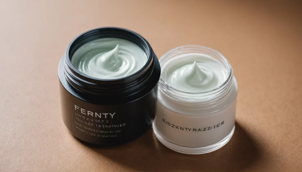 Is Pure Beauty More Innovative Than Fenty Skinʼs Hydra Vizor Invisible Moisturizer?, bright studio lighting, minimalist, clean background, soft light, premium, macro detail, wellness and beauty concept