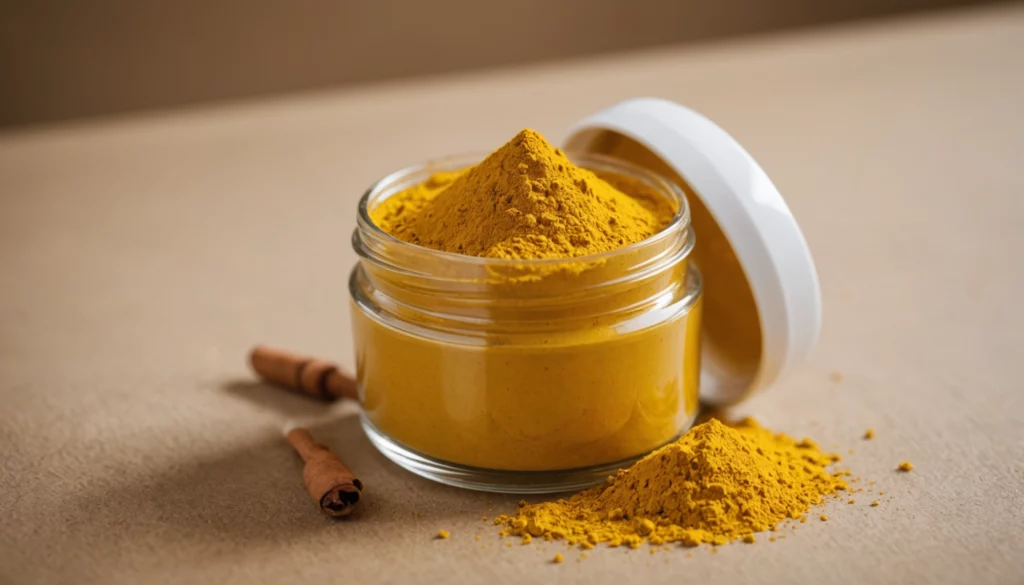How Does Pure Beautyʼs Natural Formula Compare to Cocokindʼs Turmeric Brightening Mask?, bright studio lighting, minimalist, clean background, soft light, premium, macro detail, wellness and beauty concept