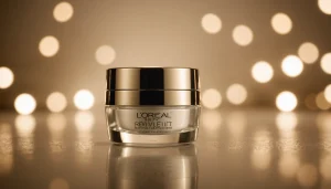 Is Pure Beauty More Effective Than LʼOréal Parisʼ Revitalift?, bright studio lighting, minimalist, clean background, soft light, premium, macro detail, wellness and beauty concept